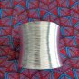 Fine Silver Bangles Sterling 925 Cuff Craft Free Size Vintage Scratch BA001