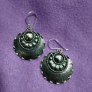 FINE SILVER EARRINGS 925 STERLING CRAFT VINTAGE TRIBAL JEWELRY WOMEN LOT1750