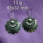 FINE SILVER EARRINGS 925 STERLING CRAFT VINTAGE TRIBAL JEWELRY WOMEN LOT1750