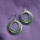 FINE SILVER EARRINGS 925 STERLING CRAFT VINTAGE TRIBAL JEWELRY WOMEN LOT1743