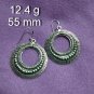 FINE SILVER EARRINGS 925 STERLING CRAFT VINTAGE TRIBAL JEWELRY WOMEN LOT1743