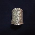 FINE SILVER RINGS 925 STERLING リング BAGUE ADJUSTABLE SIZE TRIBAL LOTUS VINTAGE