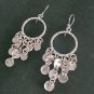 FINE SILVER EARRINGS 925 STERLING CRAFT Dangle 15g Chadelier Charms 23614