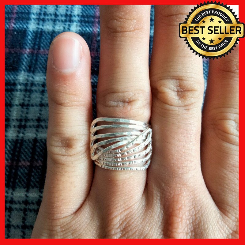 Fine Silver Rings Sterling 925 &euml;&deg;�&igrave;&sect;� Craft Premium Adjustable Free Size Fashion