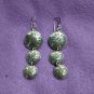 FINE SILVER EARRINGS 925 STERLING CRAFT VINTAGE TRIBAL JEWELRY WOMEN LOT1707