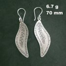 FINE SILVER EARRINGS 925 STERLING CRAFT Dangle 6g Vintage Success Theme 23818