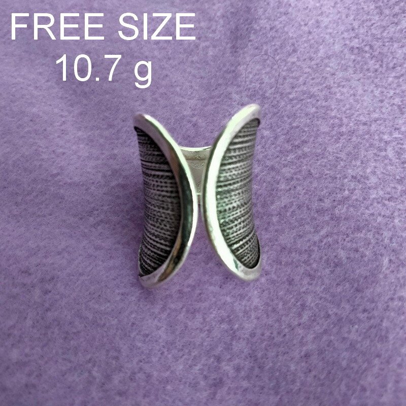 Fine Silver Rings Sterling 925 &euml;&deg;�&igrave;&sect;� Craft Jewelry Fashion Adjustable Size R78042