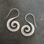 FINE SILVER EARRINGS VINTAGE CRAFT DANGLE ARTISAN 8g Squid tentacles #E052