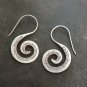 FINE SILVER EARRINGS VINTAGE CRAFT DANGLE ARTISAN 8g Squid tentacles #E052