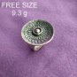Fine Silver Rings Sterling 925 &euml;&deg;�&igrave;&sect;� Craft Jewelry Fashion Adjustable Size R78047