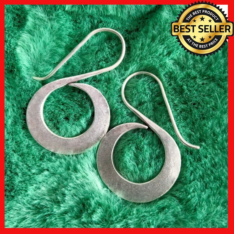 FINE SILVER EARRINGS 925 STERLING CRAFT VINTAGE TRIBAL FASHION ARTISAN LOT1619