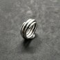 FINE SILVER RINGS 925 STERLING &atilde;�&ordf;&atilde;�&sup3;&atilde;�&deg; BAGUE ADJUSTABLE SIZE MULTIPLE ROLL COIL MENS