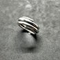 FINE SILVER RINGS 925 STERLING &atilde;�&ordf;&atilde;�&sup3;&atilde;�&deg; BAGUE ADJUSTABLE SIZE MULTIPLE ROLL COIL MENS