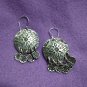 FINE SILVER EARRINGS 925 STERLING CRAFT VINTAGE TRIBAL JEWELRY WOMEN LOT1759