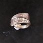 Fine Silver Rings Sterling 925 Vintage Craft Jewelry Karen Adjustable Size R412