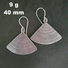 FINE SILVER EARRINGS 925 STERLING CRAFT Dangle 9g Fin Spiral Round 23242