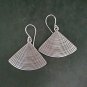 FINE SILVER EARRINGS 925 STERLING CRAFT Dangle 9g Fin Spiral Round 23242