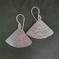 FINE SILVER EARRINGS 925 STERLING CRAFT Dangle 9g Fin Spiral Round 23242