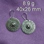 FINE SILVER EARRINGS 925 STERLING CRAFT VINTAGE TRIBAL JEWELRY WOMEN LOT1755