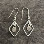 FINE SILVER EARRINGS VINTAGE CRAFT DANGLE ARTISAN 4g FANCY CHARMS #E042
