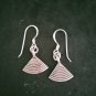 FINE SILVER EARRINGS 925 STERLING CRAFT Dangle 2g Charms Vintage Fin 23236
