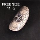 Fine Silver Rings Sterling 925 Vintage Craft Jewelry Karen Adjustable Size R438