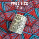Fine Silver Rings Sterling 925 반지 Craft Free Size Tribal Vintage Band R641017