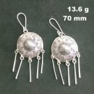 FINE SILVER EARRINGS 925 STERLING CRAFT Dangle 13g Tribal Vintage Chinese 23805