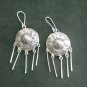 FINE SILVER EARRINGS 925 STERLING CRAFT Dangle 13g Tribal Vintage Chinese 23805
