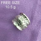 Fine Silver Rings Sterling 925 반지 Craft Jewelry Fashion Adjustable Size R78033