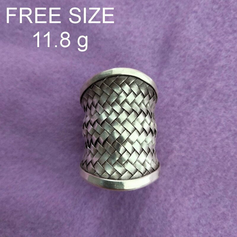 Fine Silver Rings Sterling 925 &euml;&deg;�&igrave;&sect;� Craft Jewelry Fashion Adjustable Size R78036