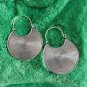 Fine Sterling Silver Earrings 925 Handcraft Tribal Jewelry Hoops Vintage ERA1217