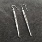 FINE SILVER EARRINGS VINTAGE CRAFT DANGLE ARTISAN 9g PIN STICK #E018