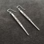 FINE SILVER EARRINGS VINTAGE CRAFT DANGLE ARTISAN 9g PIN STICK #E018