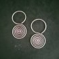 FINE SILVER EARRINGS 925 STERLING CRAFT Dangle 3g Hill Tribe Spiral Hook 23222