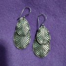 FINE SILVER EARRINGS 925 STERLING CRAFT VINTAGE TRIBAL JEWELRY WOMEN LOT1751