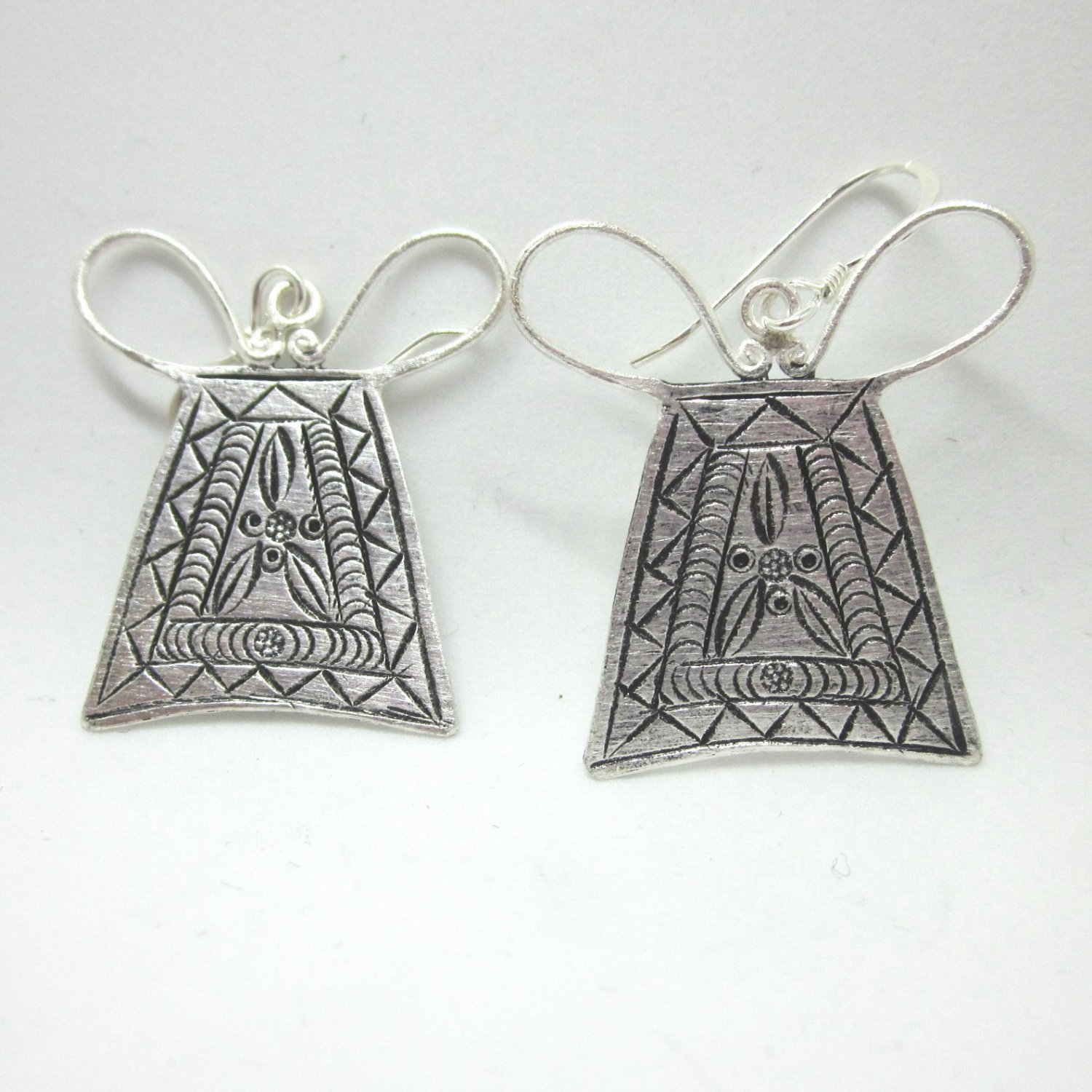 Fine Sterling 925 Silver Earrings Padlock Shape Styles Orecchini Collectible