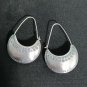 FINE SILVER EARRINGS VINTAGE CRAFT DANGLE ARTISAN 10g Classic Art HUGGIE #E071