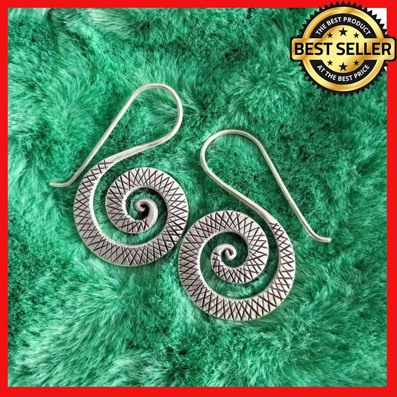 FINE SILVER EARRINGS 925 STERLING CRAFT VINTAGE TRIBAL FASHION ARTISAN LOT1623