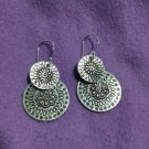 FINE SILVER EARRINGS 925 STERLING CRAFT VINTAGE TRIBAL JEWELRY WOMEN LOT1734