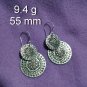 FINE SILVER EARRINGS 925 STERLING CRAFT VINTAGE TRIBAL JEWELRY WOMEN LOT1734