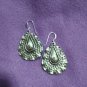 FINE SILVER EARRINGS 925 STERLING CRAFT VINTAGE TRIBAL JEWELRY WOMEN LOT1715