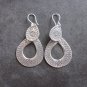 FINE SILVER EARRINGS 925 STERLING EAR DOUBLE DROP CELEBRATION LUCKY THEME