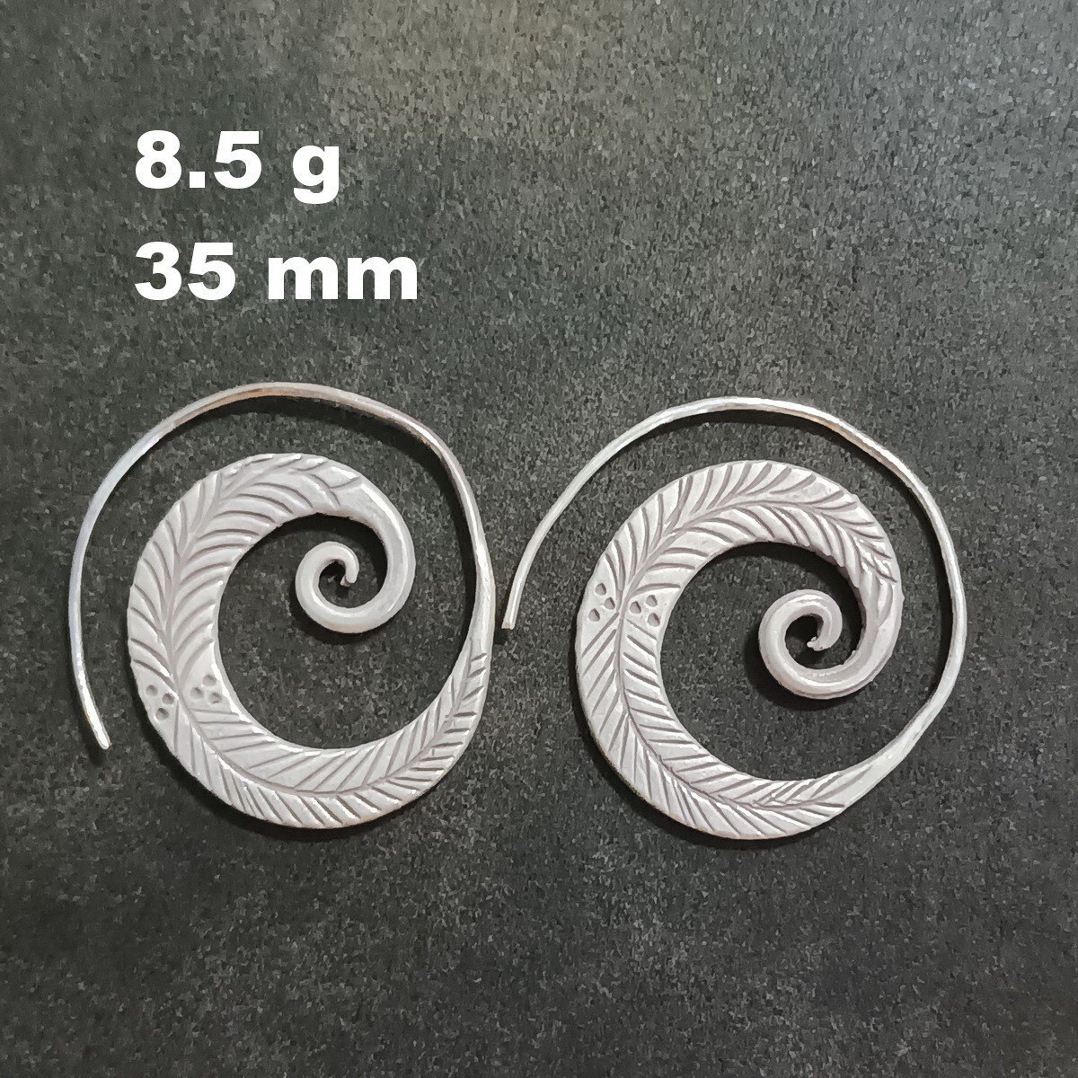 FINE SILVER EARRINGS VINTAGE CRAFT DANGLE ARTISAN 8g FANTASY FILIGREE #E046