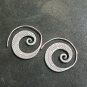 FINE SILVER EARRINGS VINTAGE CRAFT DANGLE ARTISAN 8g FANTASY FILIGREE #E046