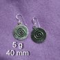 FINE SILVER EARRINGS 925 STERLING CRAFT VINTAGE TRIBAL JEWELRY WOMEN LOT1709