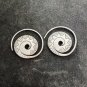 FINE SILVER EARRINGS VINTAGE CRAFT DANGLE ARTISAN 7g SPIRAL ROUND #E057