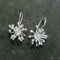 FINE SILVER EARRINGS VINTAGE CRAFT DANGLE ARTISAN 3g COTTON SHAPE #E047