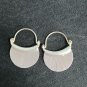 FINE SILVER EARRINGS VINTAGE CRAFT DANGLE ARTISAN 6g MINI Classic HUGGIE #E074