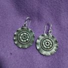 FINE SILVER EARRINGS 925 STERLING CRAFT VINTAGE TRIBAL JEWELRY WOMEN LOT1705